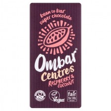 Ombar Centres Raspberry and Coconut Vegan Chocolate 35g