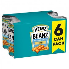 Heinz Baked Beans No Added Sugar 6x415g