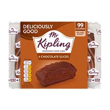 Mr Kipling Reduced Sugar Chocolate Slices 6 Pack