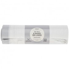 Marks and Spencer 20 Tall and Skinny Fragranced Drawstring 50L Bin Liners 50L