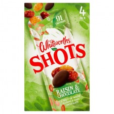 Whitworths Raisins and Chocolate Shots Multipack 4 per pack