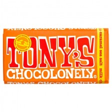 Tonys Chocolonely Milk Chocolate Caramel Sea Salt 180g