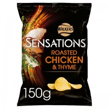 Retail Pack Walkers Sensations Roast Chicken and Thyme Crisps 12 X 150g