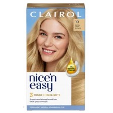 Clairol Nice N Easy Creme Oil Infused Permanent Hair Dye 10 Extra Light Blonde 177ml