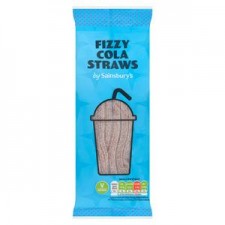 Sainsburys Fizzy Cola Straws 70g