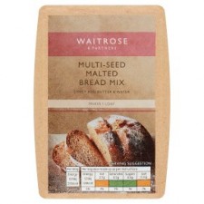 Waitrose Multi Seed Malted Bread Mix 500g