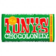 Tonys Chocolonely Milk Chocolate Hazelnut 180g