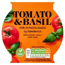Sainsburys Tomato and Basil Stir Through 150g