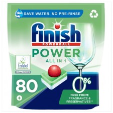 Finish 0% All in One Max Recyclable Dishwasher Tablets 80 per pack