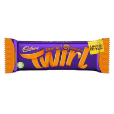 Retail Pack Cadbury Limited Edition Orange Twirl Chocolate 2 Fingers 48 x 43g