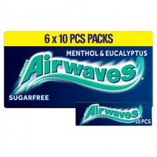 Wrigleys Airwaves Menthol And Eucalyptus 6 Pack