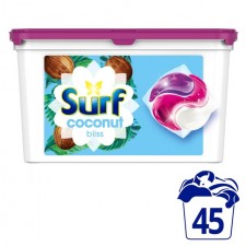 Surf 3 In 1 Coconut Bliss Capsules 45 Washes