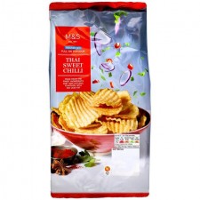 Marks and Spencer Reduced Fat Full On Flavour Thai Sweet Chilli Crinkle Cut Crisps 150g