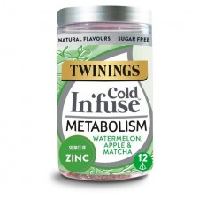Twinings Cold Infuse Metabolism Watermelon Apple and Matcha 12 Infusers