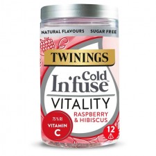 Twinings Cold Infuse Vitality Raspberry and Hibiscus 12 Infusers