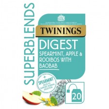 Twinings Superblends Digest Spearmint Apple and Rooibos 20 Tea Bags