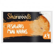 Sharwoods Mini Peshwari Naan Bread 4 Pack