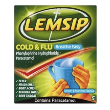Lemsip Cold and Flu Breathe Easy 5 Sachets