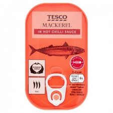 Tesco Mackerel in Hot Chilli Sauce 110g