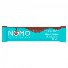 Nomo Vegan and Free From Caramel and Sea Salt Chocolate Bar 38g