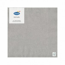 Duni Silver 3ply Paper Napkins 20 per pack
