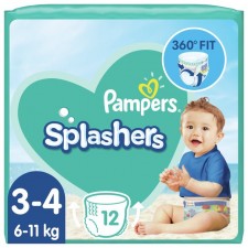 Pampers Splashers Swim Pants Size 3-4 x12