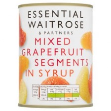 Waitrose Essential Mixed Grapefruit Segments in Light Syrup 540g
