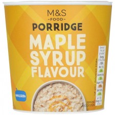 Marks and Spencer Instant Maple Syrup Porridge Oats 70g