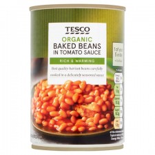 Tesco Organic Baked Beans In Tomato Sauce 420g