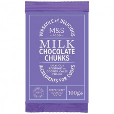 Marks and Spencer Milk Chocolate Chunks 100g