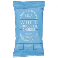 Marks and Spencer White Chocolate Chunks 100g