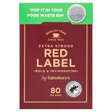 Sainsburys Extra Strong Red Label 80 Teabags