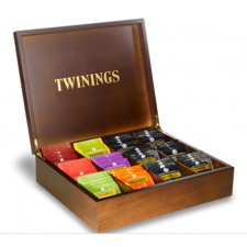 Twinings Large Deluxe Wooden Tea Box Gift 144 Mixed
