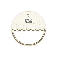 Marks and Spencer White Paper Plates 8 pack