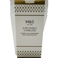 Marks and Spencer Reusable Tumblers 4 Pack