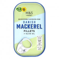 Marks and Spencer Danish Mackerel Fillets in Olive Oil 125g