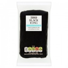 Tesco Ready To Roll Coloured Icing Black 250g