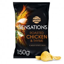 Walkers Sensations Roasted Chicken and Thyme 150g