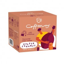 Coffeeway Salted Caramel Single Serve Flavoured Coffee Bags 10 per pack
