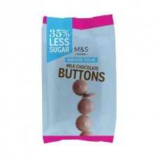 Marks and Spencer Reduced Sugar Milk Chocolate Buttons 150g