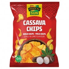 Tropical Sun Cassava Chips Chilli and Lime Flavour 80g