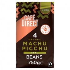 Cafedirect Fairtrade Organic Machu Picchu Coffee Beans 750g
