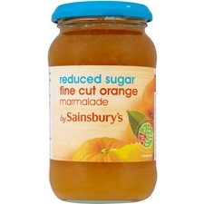 Sainsburys Reduced Sugar Fine Cut Orange Marmalade 415g