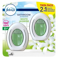 Febreze Bathroom Air Freshener White Jasmine 2 pack