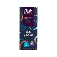 Sainsburys Taste the Difference Espresso Decaff 10 Pods