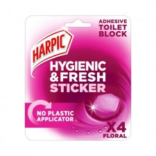 Harpic Hygiene and Fresh Sticker Floral 4 Pack