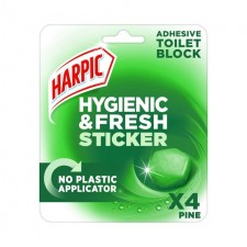 Harpic Hygiene and Fresh Sticker Pine 4 Pack