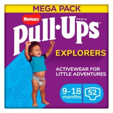 Huggies Pull Ups Explorers Boy x 52 9 - 18 months