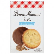 Bonne Maman Shortbreads Biscuits With Milk Chocolate 160g