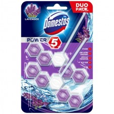 Domestos Power 5 Lavender Duo Pack Toilet Rim Block